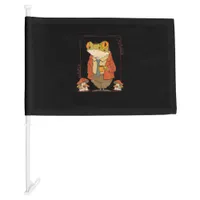Frog Goblincore Academia Aesthetic Mushroom Car Flag