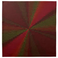 Circular Gradient Patchwork Red to Green Cloth Napkin