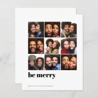 Budget Modern Minimal 9 Square Holiday Photo