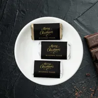 Christmas black gold business logo hershey's miniatures