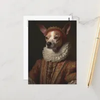 A Historical Dog Portrait Postcard