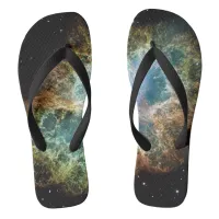 Crab Nebula Adult Flip Flops