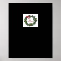 Tis The Season Christmas Wreath Poster