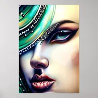 Ethereal Beauty Sparkly Jewels  Poster