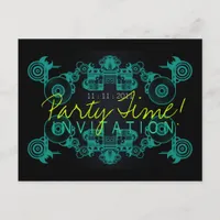 Party Time Dance Invitation template