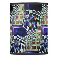 80s 90s Geometric Chess Pattern Abstract Artwork Lamp Shade