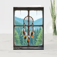 Dreamcatcher and Mountains | Happy Birthday Card