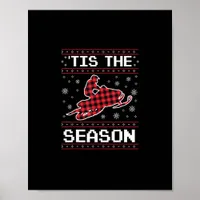 Tis Season Soccer Pumpkin Autumn Fall Thanksgiving Poster