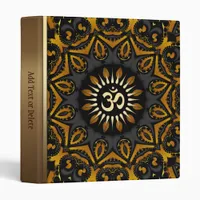 Golden Solar Aum Flower Album Binder