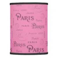 Vintage Paris Themed Lamp Shade