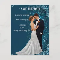 Elegant Bride & Groom Sparkles Wedding Invitations