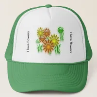 Hat - Neon Flowers