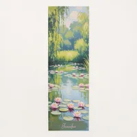 Green Shades Peaceful Waterlily Pond Yoga Mat