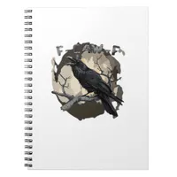 F-Caw-F Funny Raven Pun Gothic Crow Humor Retro Cl Notebook