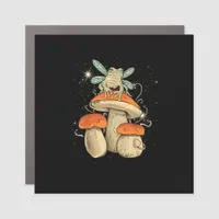 Cute Cottagecore Aesthetic Mushroom Frog Goblincor Car Magnet