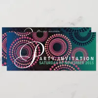 Summer Nights Fireworks Party Invitation