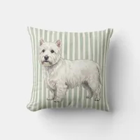 West Highland White Terrier Throw Pillows for Sale