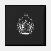 Cottagecore Aesthetic Bottle Mushroom House Fairy  Magnet