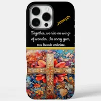 Autumn Foliage With Watercolor Cross iPhone 16 Pro Max Case