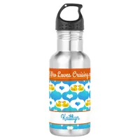Just a Girl Who Loves Cruising and Ducks–Name  Stainless Steel Water Bottle