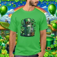 Green Beer and Leprechaun Hat T-Shirt