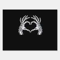 Skeleton Heart Hands Sign Halloween Costume Viral 