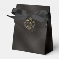 Fine Filigree Gold Wedding ID871 Favor Boxes