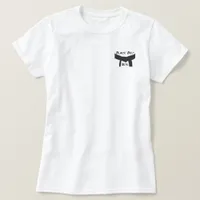 Martial Arts Black Belt Girl Embroidered Shirt