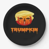Happy Halloween - Trumpkin Classic Paper Plates