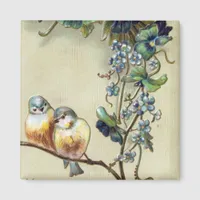 Hearty Congratulations Vintage Birds Magnet