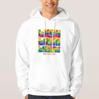 They Them Theirs Pronouns Rainbow Tie Dye  Hoodie