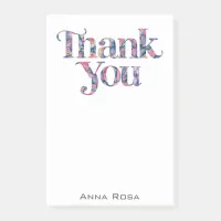 *~* Thank You Gratitude Manifestation AP85 Floral Post-it Notes