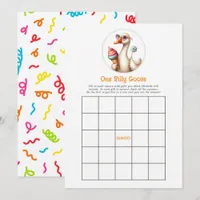 One Silly Goose Birthday Bingo Game Invitation