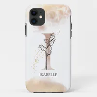 Monogram Initial Modern Letter I Boho Personalized iPhone 11 Case