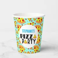 Childrens Pizza Themed Birthday Party Paper Cups