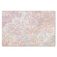 Vintage roses in cream  - floral pattern   tissue paper