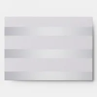 Wedding | Silver Violet Shimmer Stripe Envelope