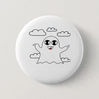 Cute Little Boo Creative Style Button