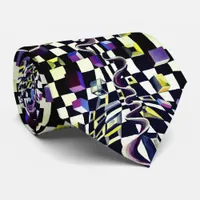 Black and white 3d effect tie