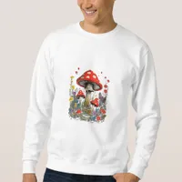 Cottagecore Aesthetic Mushroom Goblincore Minimal  Sweatshirt