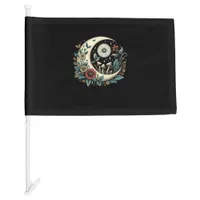Aesthetic Goblincore Cottagecore Mushroom Minimal  Car Flag