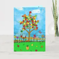 Fall Thinking of You Autumn Leaves Thinking of You Card