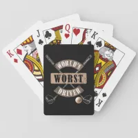 World's Worst Driver WWDa Poker Cards