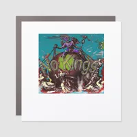 No Kings Classic Modern Minimal Style Car Magnet