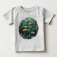 Fantasy Aquarium Whimsical Fish Baby T-Shirt