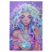 *~* Woman Esoteric Goddess SC4 Crystal Metal Print