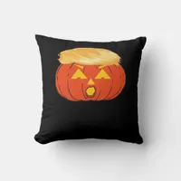 Trumpkin Jack O'Lantern Throw Pillow