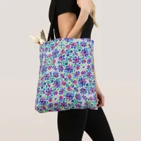 Abstract Floral Pattern - All-over Print Bag