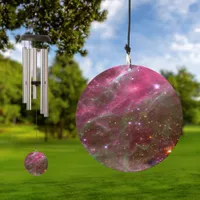 Tarantula Nebula & Stars Pink Abstract Galaxy Hue Wind Chime