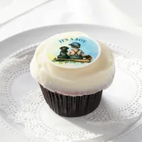 Vintage Baby, Dog and Baseball | It's a Boy Edible Frosting Rounds